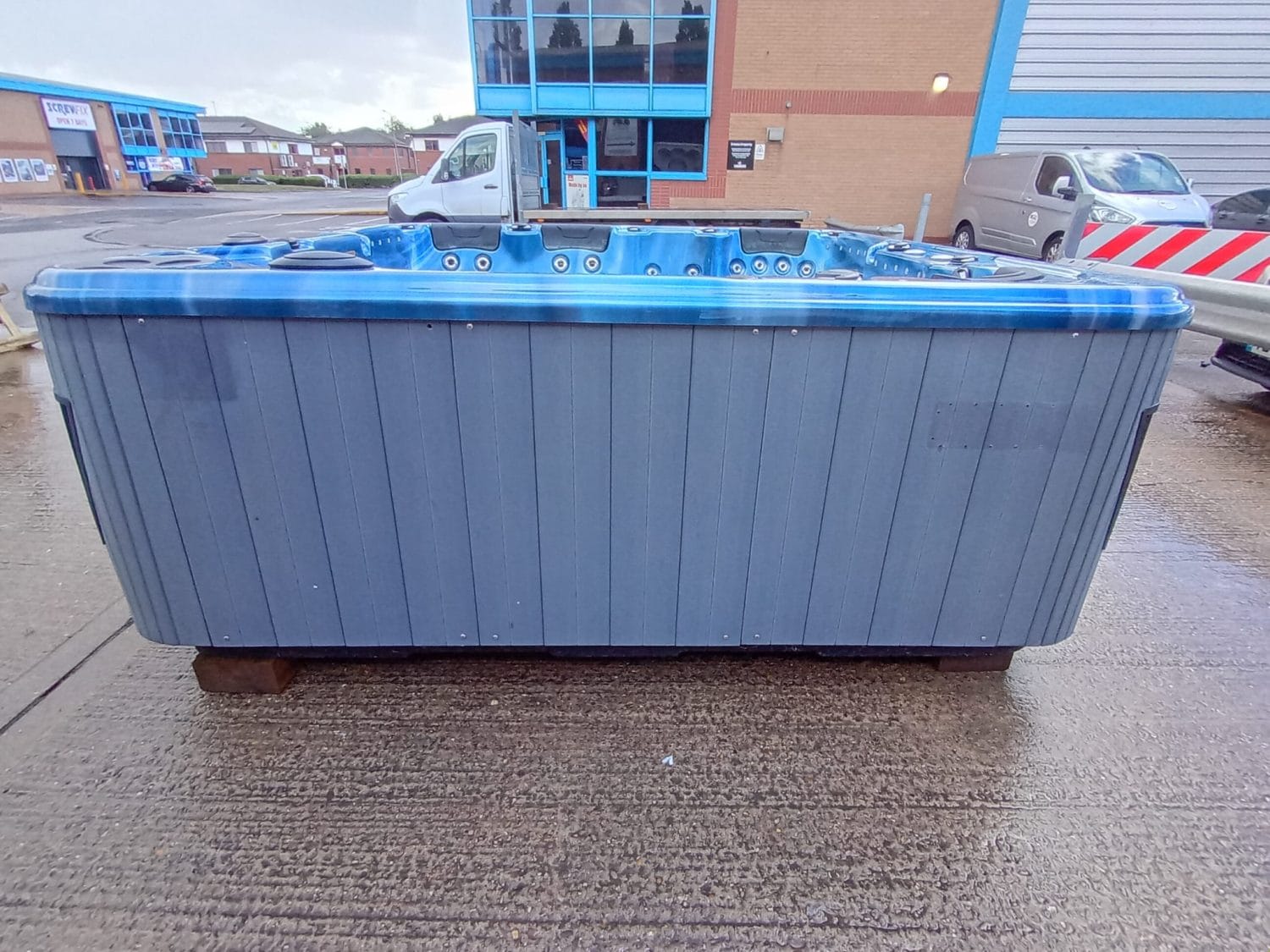 Ocean Blue Hot Tub