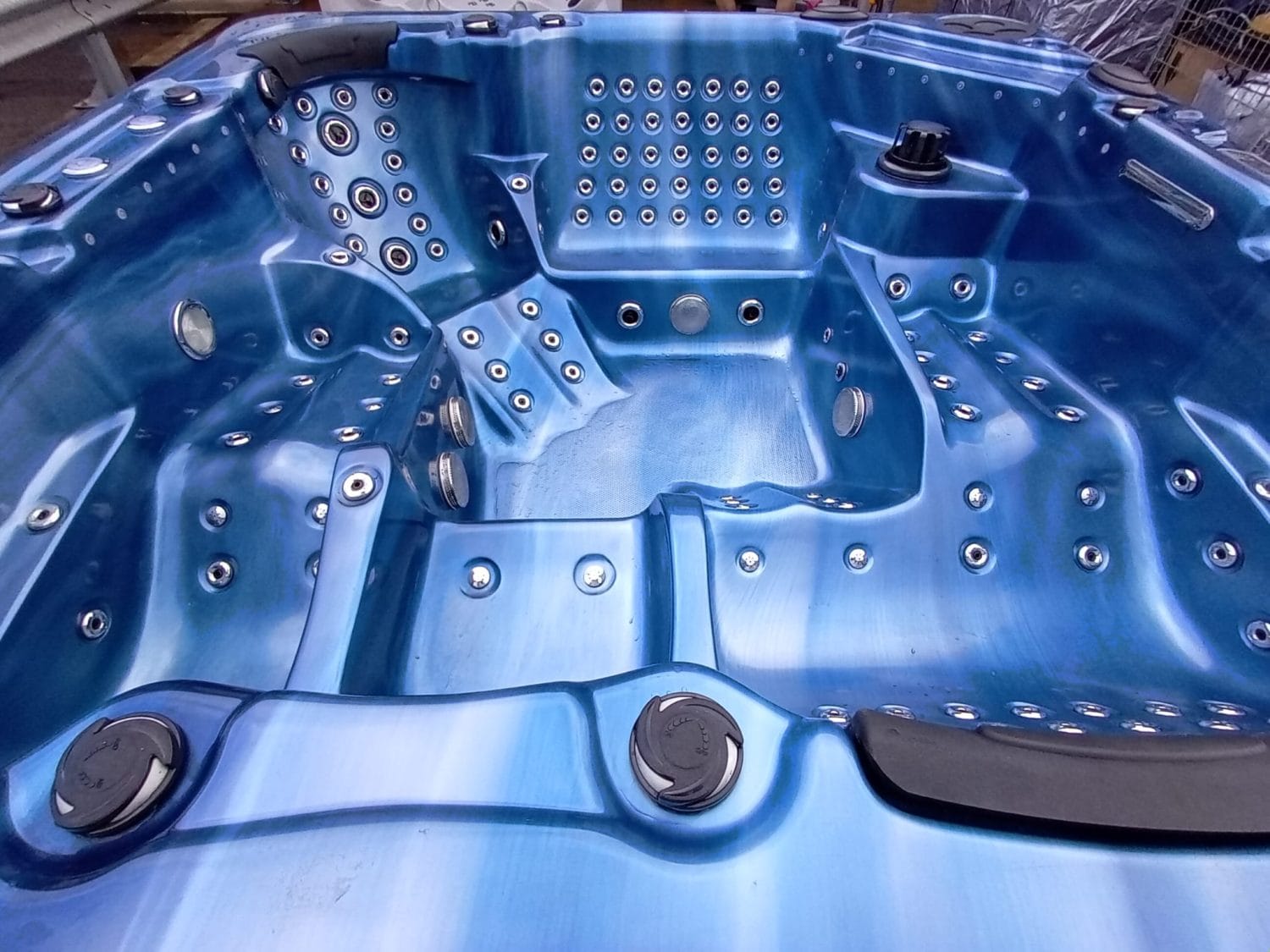 Ocean Blue Hot Tub