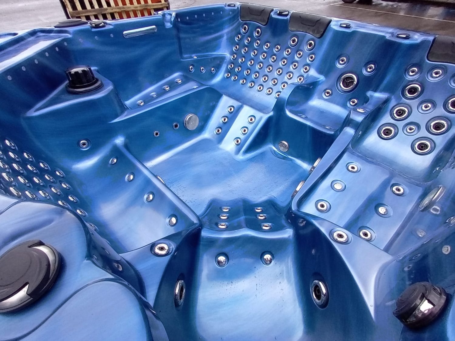 Ocean Blue Hot Tub