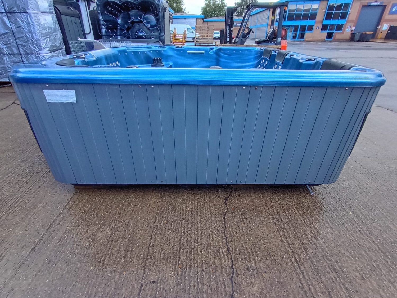 Ocean Blue Hot Tub