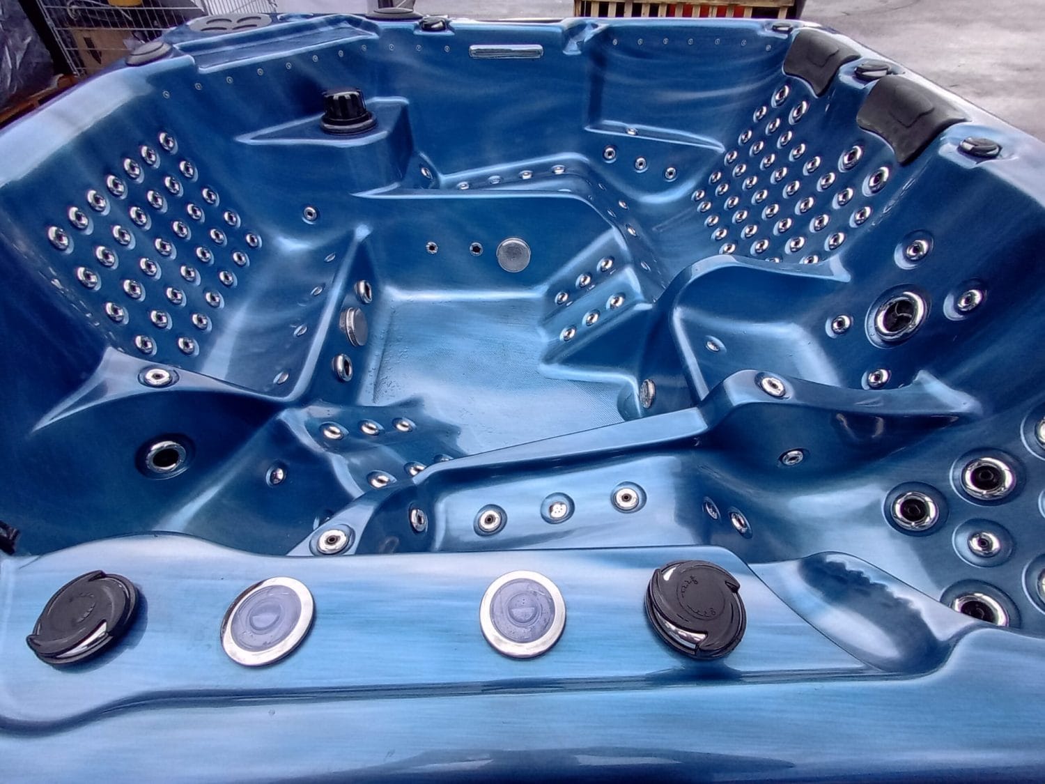 Ocean Blue Hot Tub