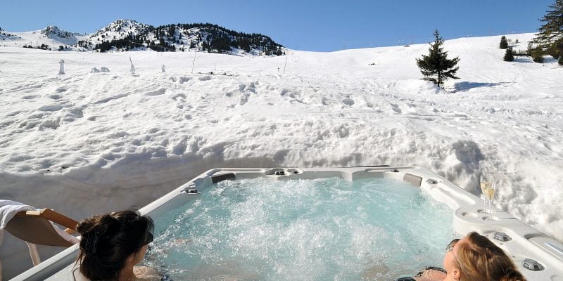 Hot Tub in Snow